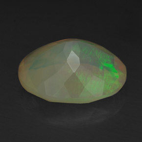 Opale multicolore naturelle transparent, 2,18 ct, transparent / translucide