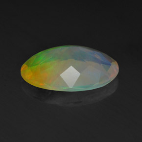 Opale multicolore naturelle transparent, 1,16 ct, transparent / translucide