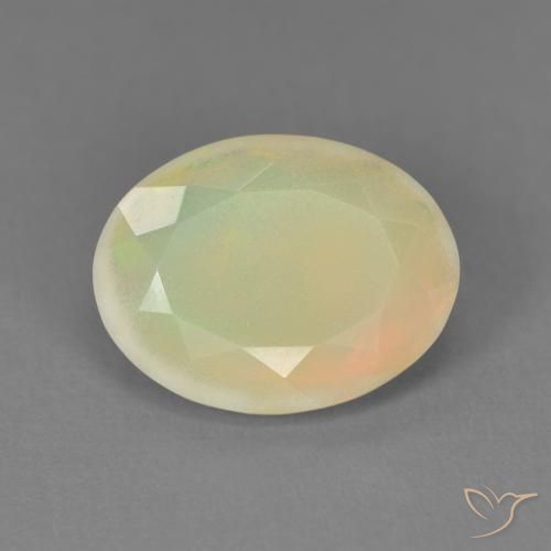1.96ct Naturel Multicolore Opale, ovale, Translucide