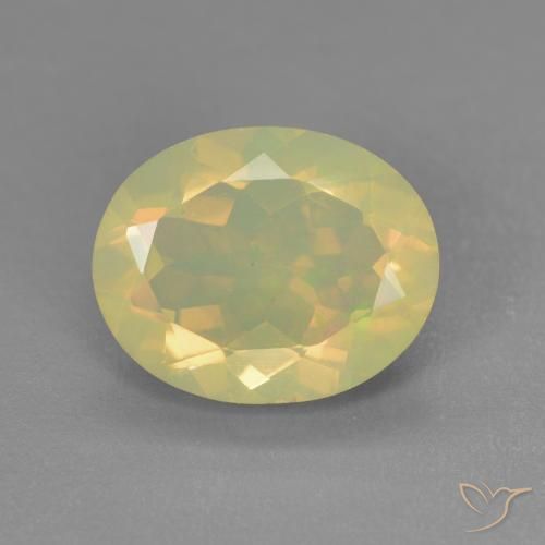 1.43ct Naturel Multicolore Opale, ovale, Transparent