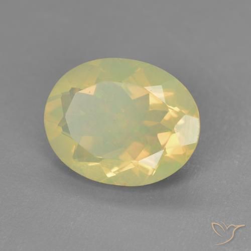 Opale Multicolore naturelle ovale, 1.43 ct, Transparent