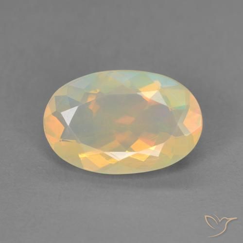 1.42ct Naturel Multicolore Opale, ovale, Transparent