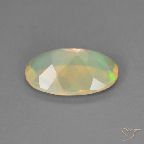 Opale Multicolore naturelle ovale, 1.42 ct, Transparent