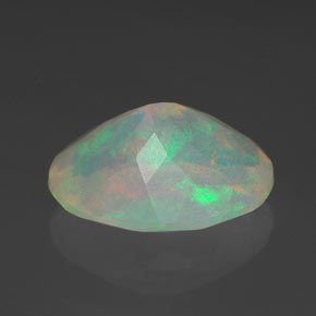 Opale multicolore naturelle transparent, 1,96 ct, transparent / translucide