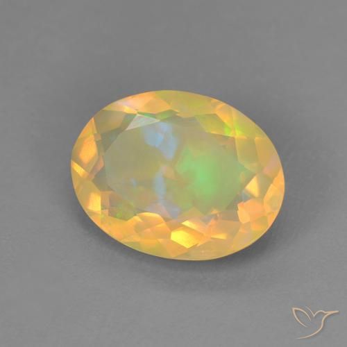 1.69ct Naturel Multicolore Opale, ovale, Transparent