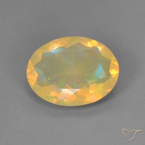 Opale Multicolore naturelle ovale, 1.69 ct, Transparent