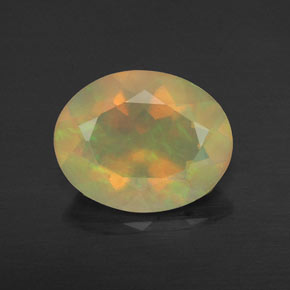 Opale multicolore naturelle transparent, 1,36 ct, transparent / translucide
