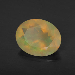 Opale multicolore naturelle transparent, 1,36 ct, transparent / translucide