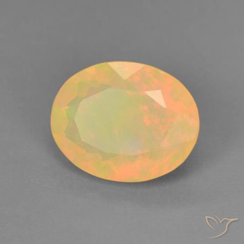 Opale Multicolore naturelle ovale, 1.75 ct, Translucide