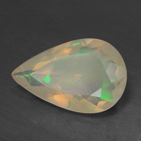 Opale multicolore naturelle transparent, 1,99 ct, transparent / translucide