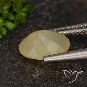 Opale Multicolore naturelle ovale, 1.34 ct, Translucide