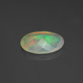 Opale multicolore naturelle transparent, 1,06 ct, transparent / translucide