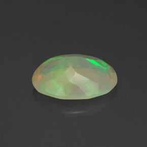 Opale multicolore naturelle transparent, 1,36 ct, transparent / translucide