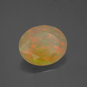 Opale multicolore naturelle transparent, 2,16 ct, transparent / translucide
