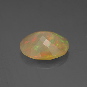 Opale multicolore naturelle transparent, 2,16 ct, transparent / translucide