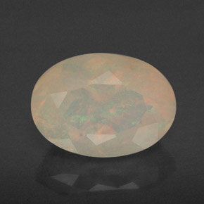 Opale multicolore naturelle transparent, 1,86 ct, transparent / translucide