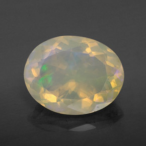 Opale multicolore naturelle transparent, 2,34 ct, transparent / translucide