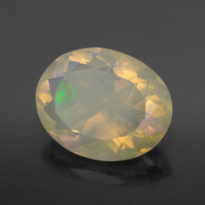 Opale multicolore naturelle transparent, 2,34 ct, transparent / translucide