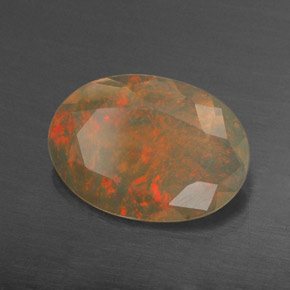 Opale multicolore naturelle transparent, 1,20 ct, transparent / translucide