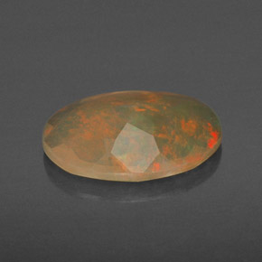Opale multicolore naturelle transparent, 1,20 ct, transparent / translucide