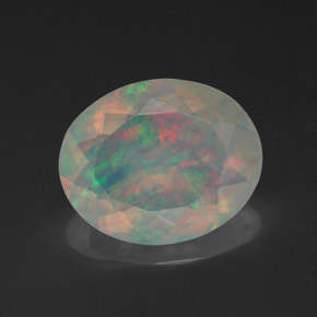 Opale multicolore naturelle transparent, 1,88 ct, transparent / translucide