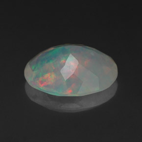 Opale multicolore naturelle transparent, 1,88 ct, transparent / translucide