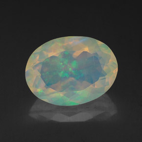 Opale multicolore naturelle transparent, 1,93 ct, transparent / translucide