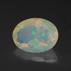 Opale multicolore naturelle transparent, 1,93 ct, transparent / translucide