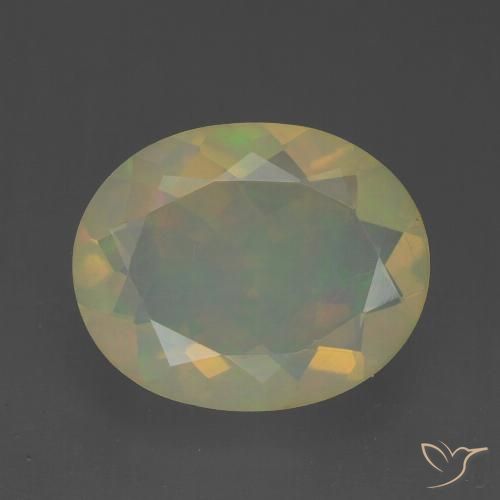 1.71ct Naturel Multicolore Opale, ovale, Transparent