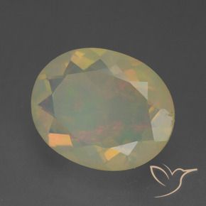 Opale Multicolore naturelle ovale, 1.71 ct, Transparent