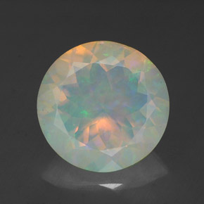 Opale multicolore naturelle transparent, 1,92 ct, transparent / translucide