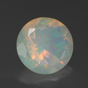 Opale multicolore naturelle transparent, 1,92 ct, transparent / translucide