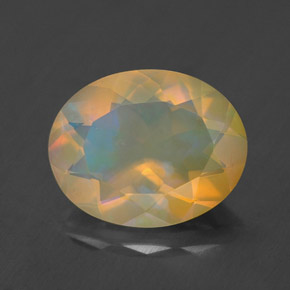 Opale multicolore naturelle transparent, 1,54 ct, transparent / translucide