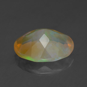 Opale multicolore naturelle transparent, 1,54 ct, transparent / translucide