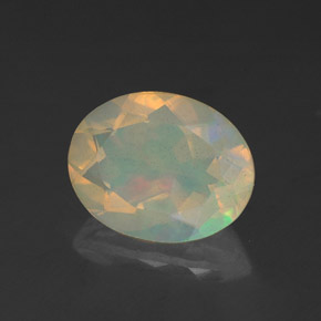 Opale multicolore naturelle transparent, 1,52 ct, transparent / translucide