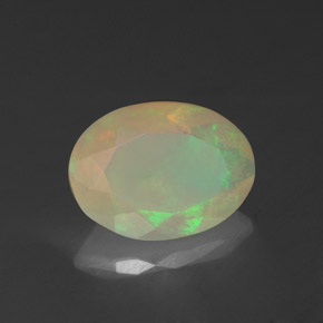 Opale multicolore naturelle transparent, 1,27 ct, transparent / translucide