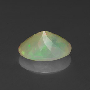 Opale multicolore naturelle transparent, 1,27 ct, transparent / translucide