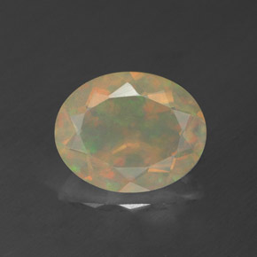 Opale multicolore naturelle transparent, 1,39 ct, transparent / translucide