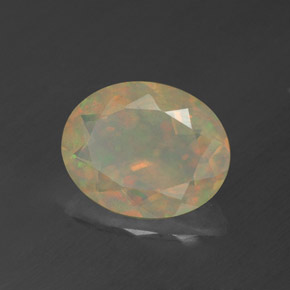 Opale multicolore naturelle transparent, 1,39 ct, transparent / translucide