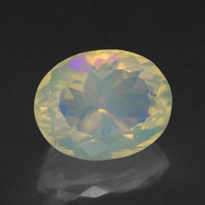 Opale multicolore naturelle transparent, 2,11 ct, transparent / translucide