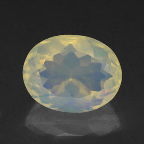 Opale multicolore naturelle transparent, 2,11 ct, transparent / translucide