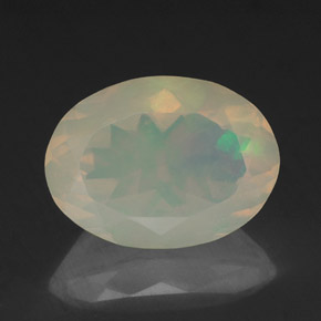 Opale multicolore naturelle transparent, 1,97 ct, transparent / translucide