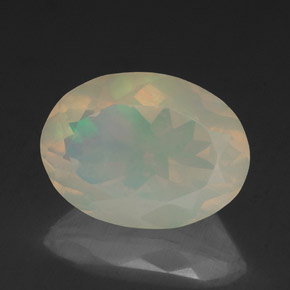 Opale multicolore naturelle transparent, 1,97 ct, transparent / translucide