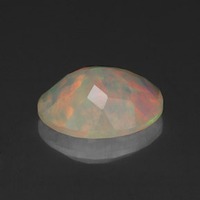 Opale multicolore naturelle transparent, 1,37 ct, transparent / translucide