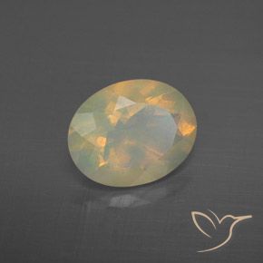 Opale Multicolore naturelle ovale, 1.50 ct, Transparent