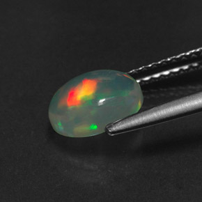 Opale multicolore naturelle transparent, 0,92 ct, transparent / translucide