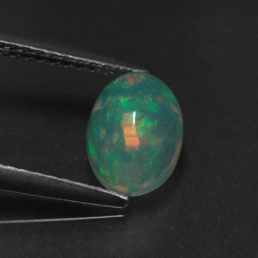 Opale multicolore naturelle transparent, 1,07 ct, transparent / translucide