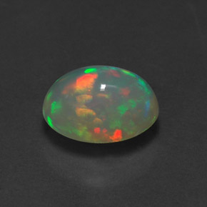Opale multicolore naturelle transparent, 1,37 ct, transparent / translucide