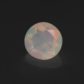 Opale multicolore naturelle transparent, 0,58 ct, transparent / translucide