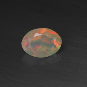 Opale multicolore naturelle transparent, 0,50 ct, transparent / translucide
